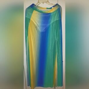 Multi color skirt coverup